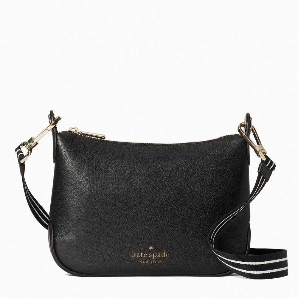 New Kate Spade Rosie Small Crossbody Pebbled Leather Black